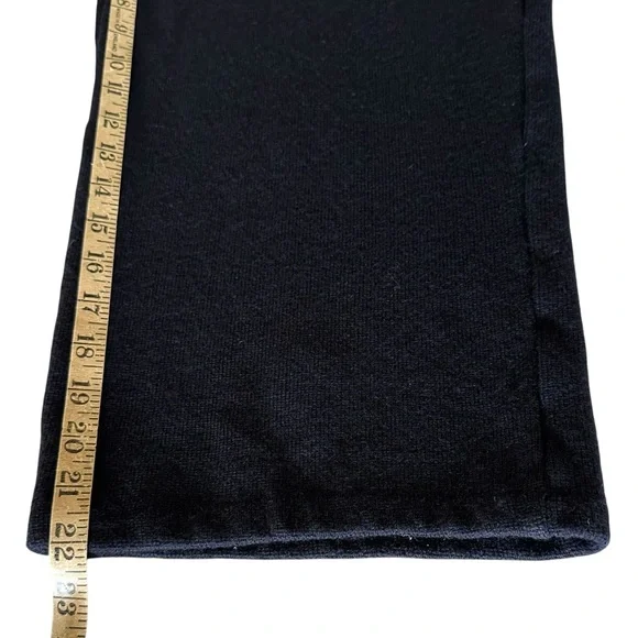 Vintage Lauren Ralph Lauren 100% Merino Wool Navy Wide Leg Cropped Pants L - Picture 7 of 9